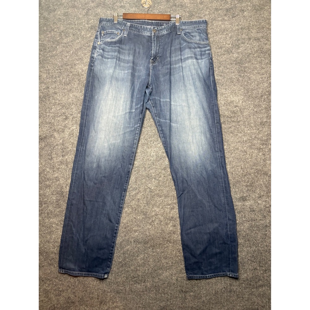 AG Adriano Goldschmied Protege Straight Leg Jeans Mens 40x34 Blue Medium Wash